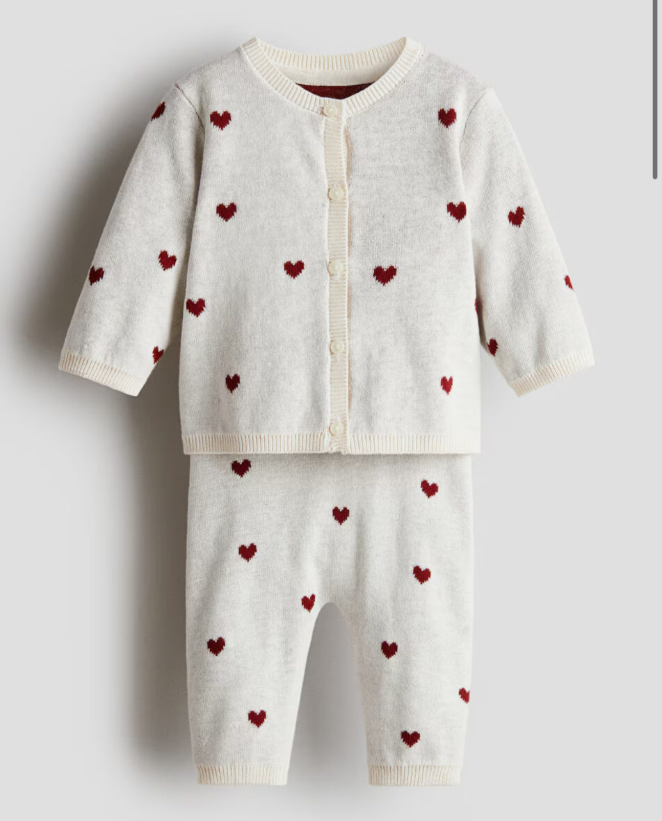 🤍 Ніжний в’язаний комплект H&M